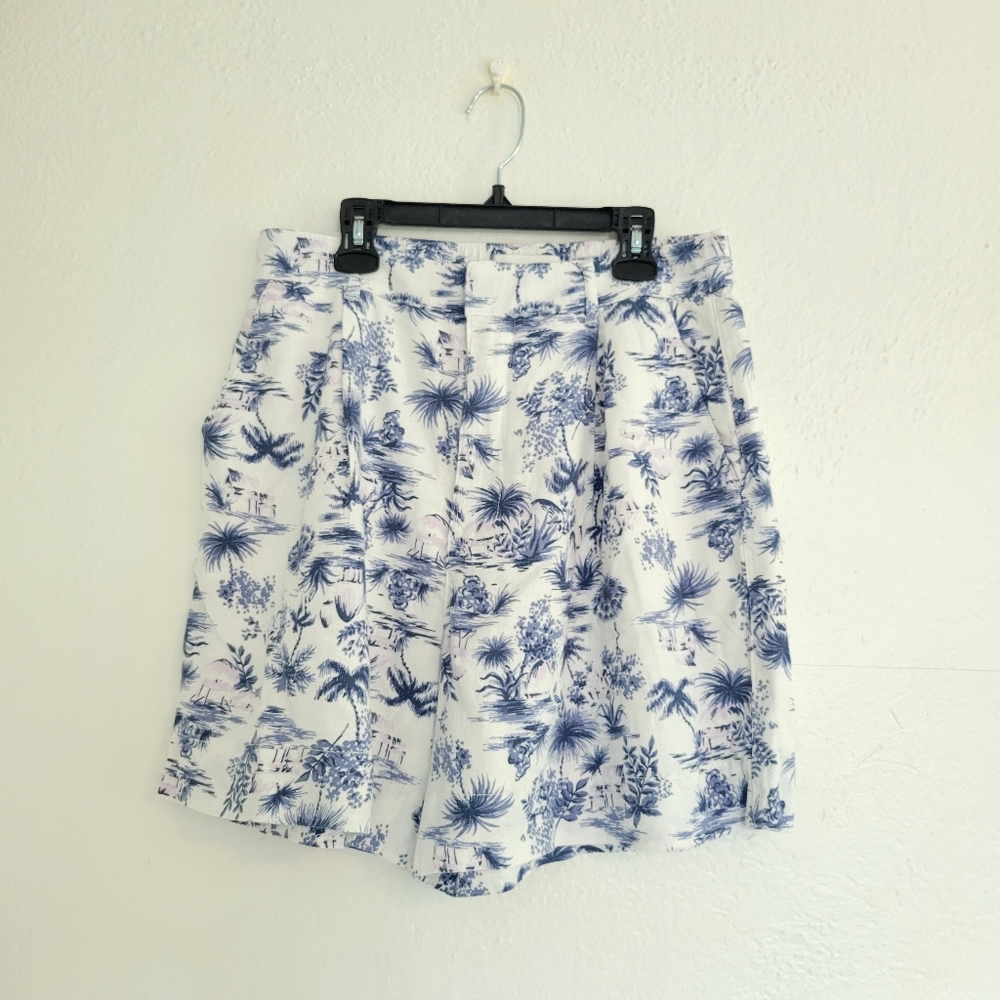 Abercrombie and Fitch 6 in Linen Blend Tailored Shorts size Medium
